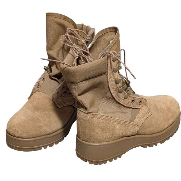 NWT Military Tan Desert Hot Weather Combat Boot Men's 6W Women's 38 Tactical - Picture 1 of 11